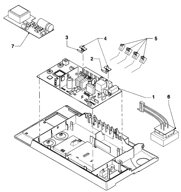 Exploded view Vaillant Combiketel Turbo VCW 255/2 E: Thermische terugslagbeveiliging