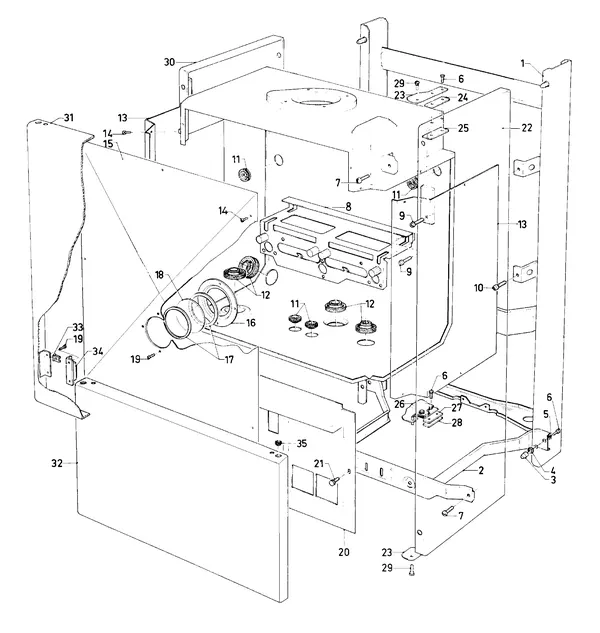 Exploded view Vaillant Combiketel Turbo VCW 282 E: Pomp