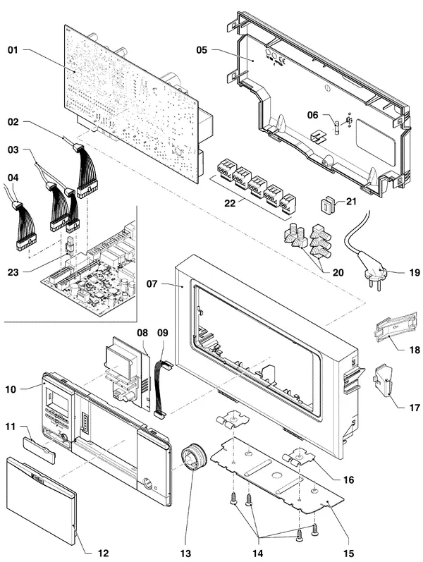 Exploded view Vaillant ecoTEC plus VHR 20-24/5-5 R1: Schakelkast