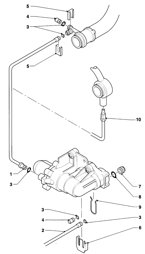 Exploded view Vaillant HR Comfort VU-VUW 18-22/6 E: Delen voor aansluitgarnituuren