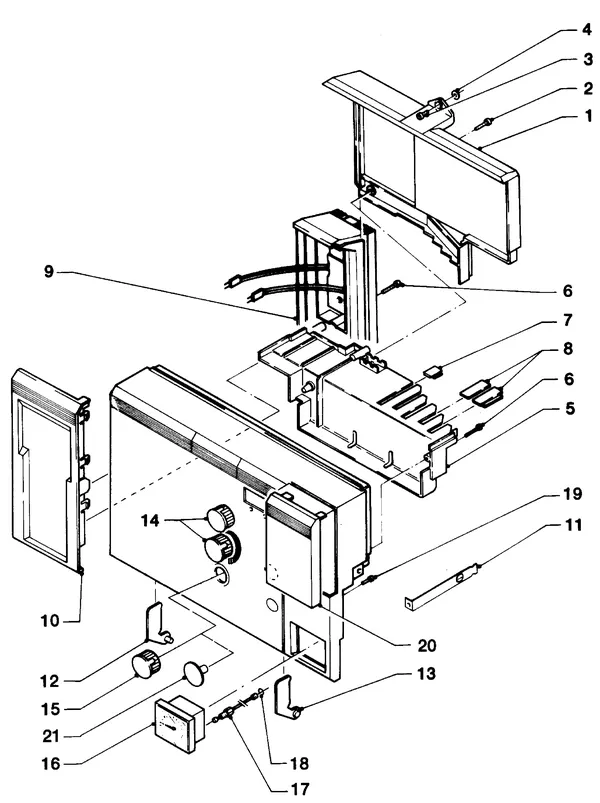 Exploded view Vaillant HR Comfort VU-VUW 23-28/6 E: Aansluitdelen