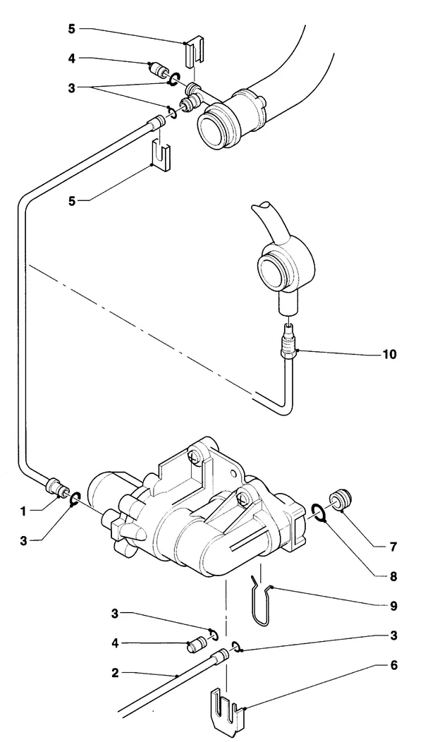 Exploded view Vaillant HR Comfort VU-VUW 23-28/6 E: Delen voor aansluitgarnituuren
