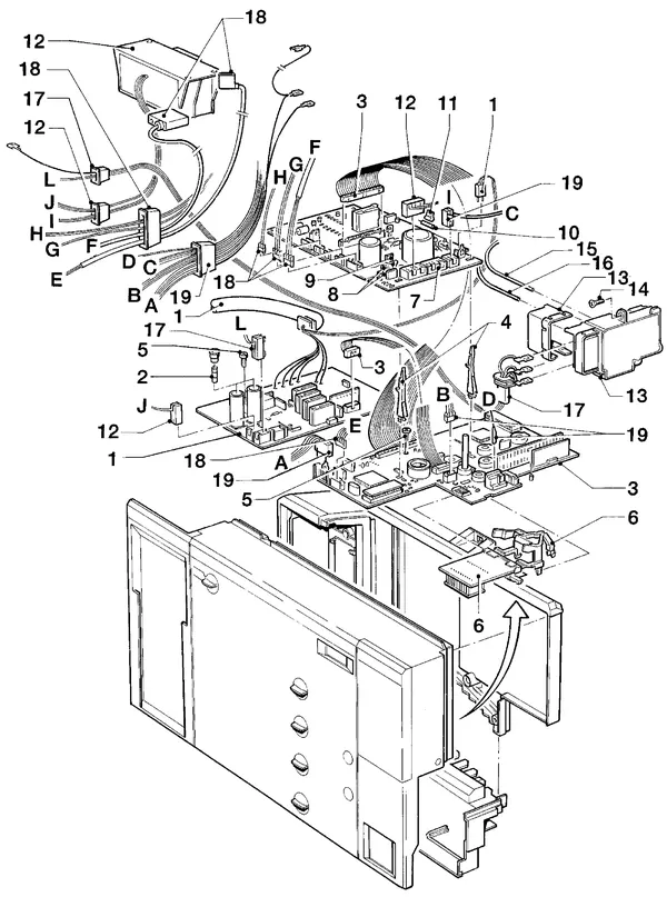 Exploded view Vaillant HR Comfort VU-VUW 23-28/6 E: Schakelkasta