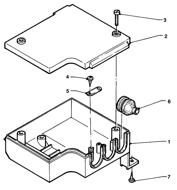 Exploded view Vaillant HR Comfort VU-VUW 18/6 E: Schakelkast aansluitkast