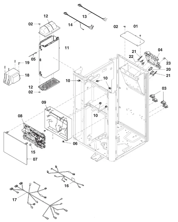 Exploded view Vaillant aroTHERM VWL 105/5 AS: Schakelkast