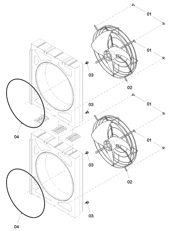 Exploded view Vaillant aroTHERM VWL 105/5 AS: Ventilator