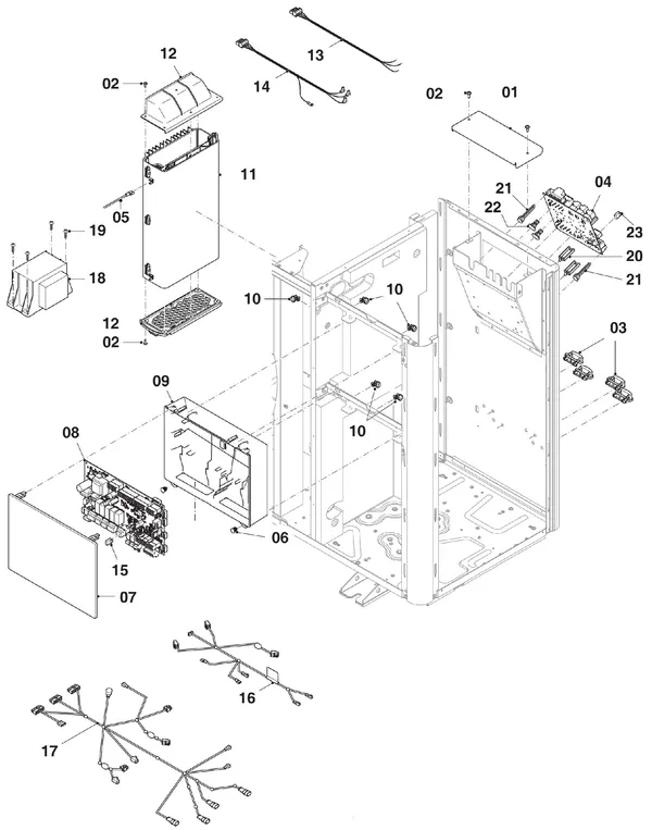Exploded view Vaillant aroTHERM VWL 125/5 AS: Schakelkast
