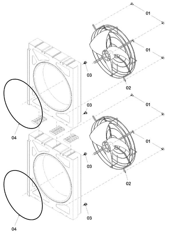 Exploded view Vaillant aroTHERM VWL 125/5 AS: Ventilator