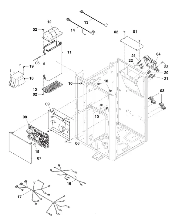 Exploded view Vaillant aroTHERM VWL 35/5 AS: Schakelkast