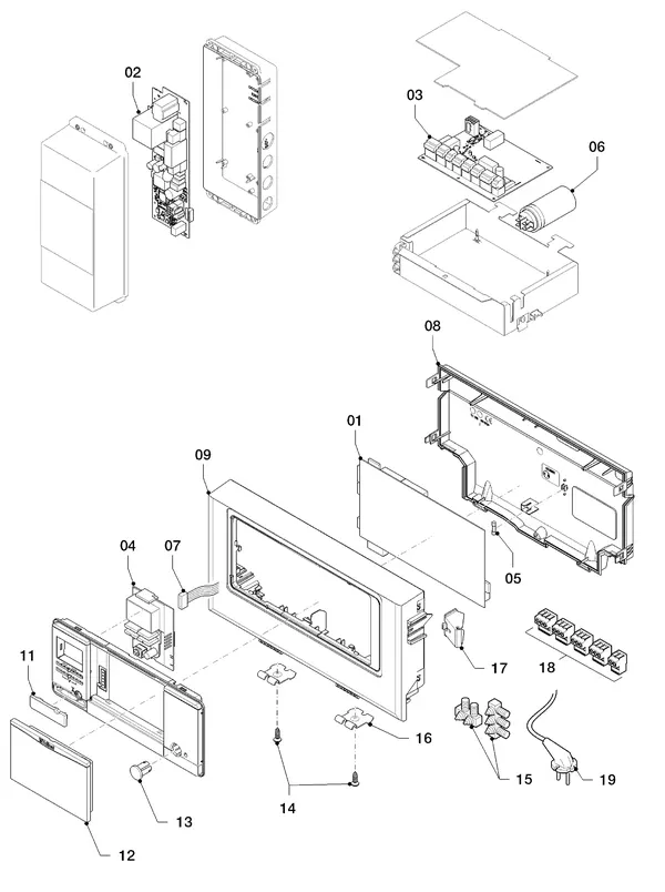 Exploded view Vaillant Hybrid Brine Split VWL 35/4 S 230V R1: Schakelkast