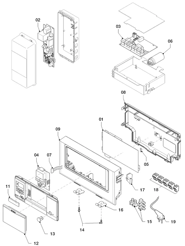 Exploded view Vaillant Hybrid Brine Split VWS 36/4 230V R1: Schakelkast