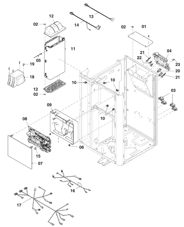 Exploded view Vaillant aroTHERM VWL 75/5 AS: Schakelkast