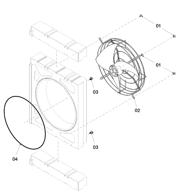 Exploded view Vaillant aroTHERM VWL 75/5 AS: Ventilator