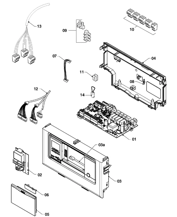 Exploded view Vaillant aroTHERM VWL 77/5 IS: Schakelkast