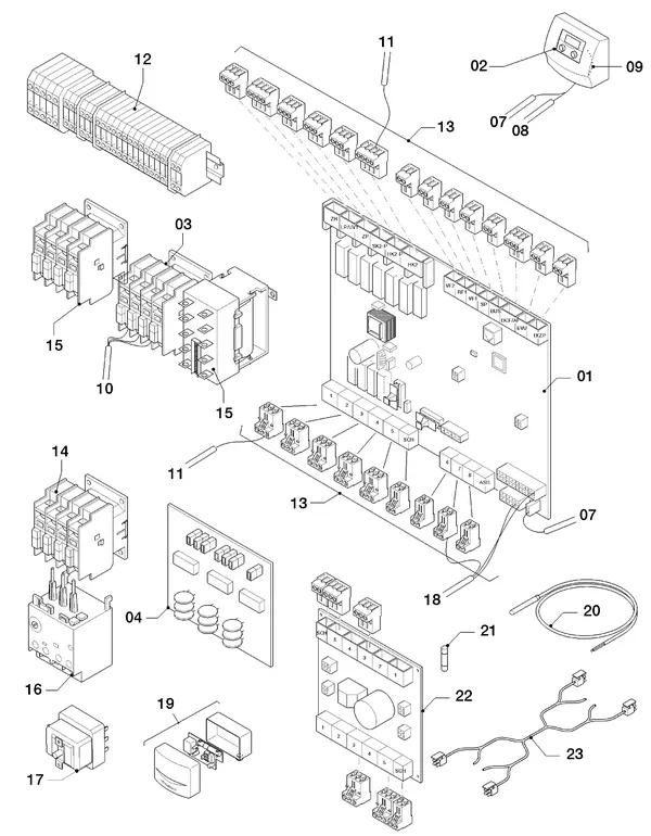 Exploded view Vaillant geoTHERM VWS 171/3: Schakelkast