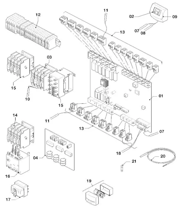 Exploded view Vaillant geoTHERM VWS 61/2: Elektra