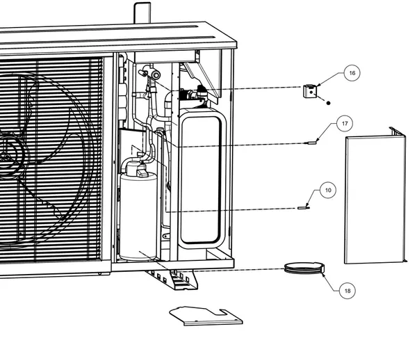 Exploded view Weheat Flint: Totaaloverzicht