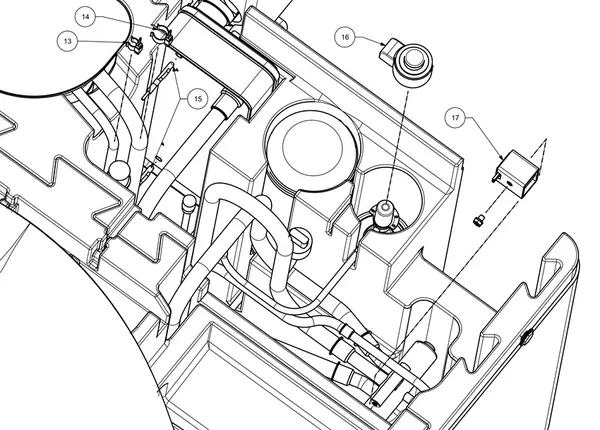Exploded view Weheat Blackbird V1.3: Totaaloverzicht