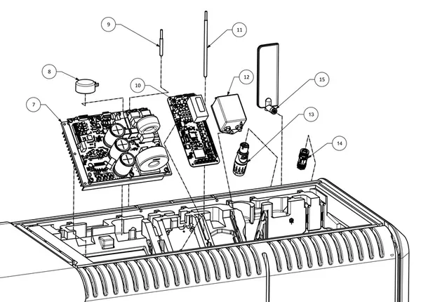Exploded view Weheat Sparrow: Totaaloverzicht