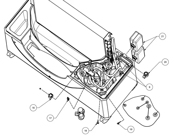 Exploded view Weheat Sparrow: Totaaloverzicht