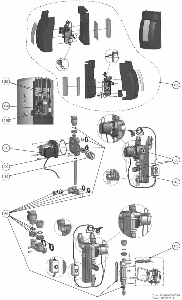 Exploded view Wolf BSP-FW-2-60: Totaaloverzicht