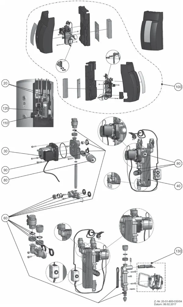 Exploded view Wolf BSP-FWL-2-60L: Totaaloverzicht