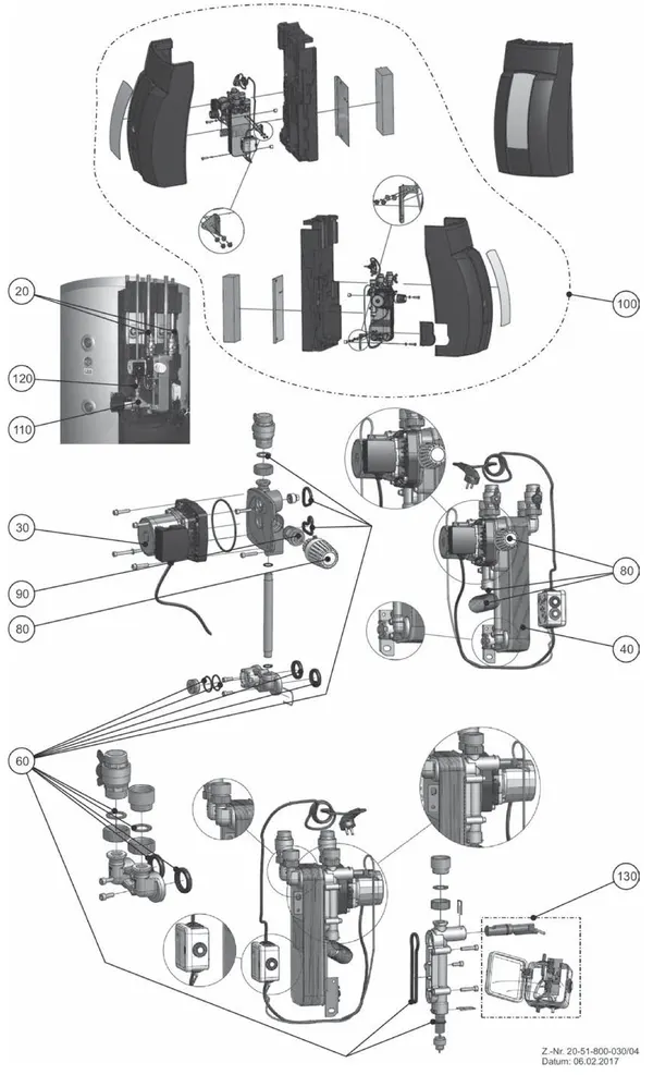Exploded view Wolf BSP-FWS-2-60: Totaaloverzicht